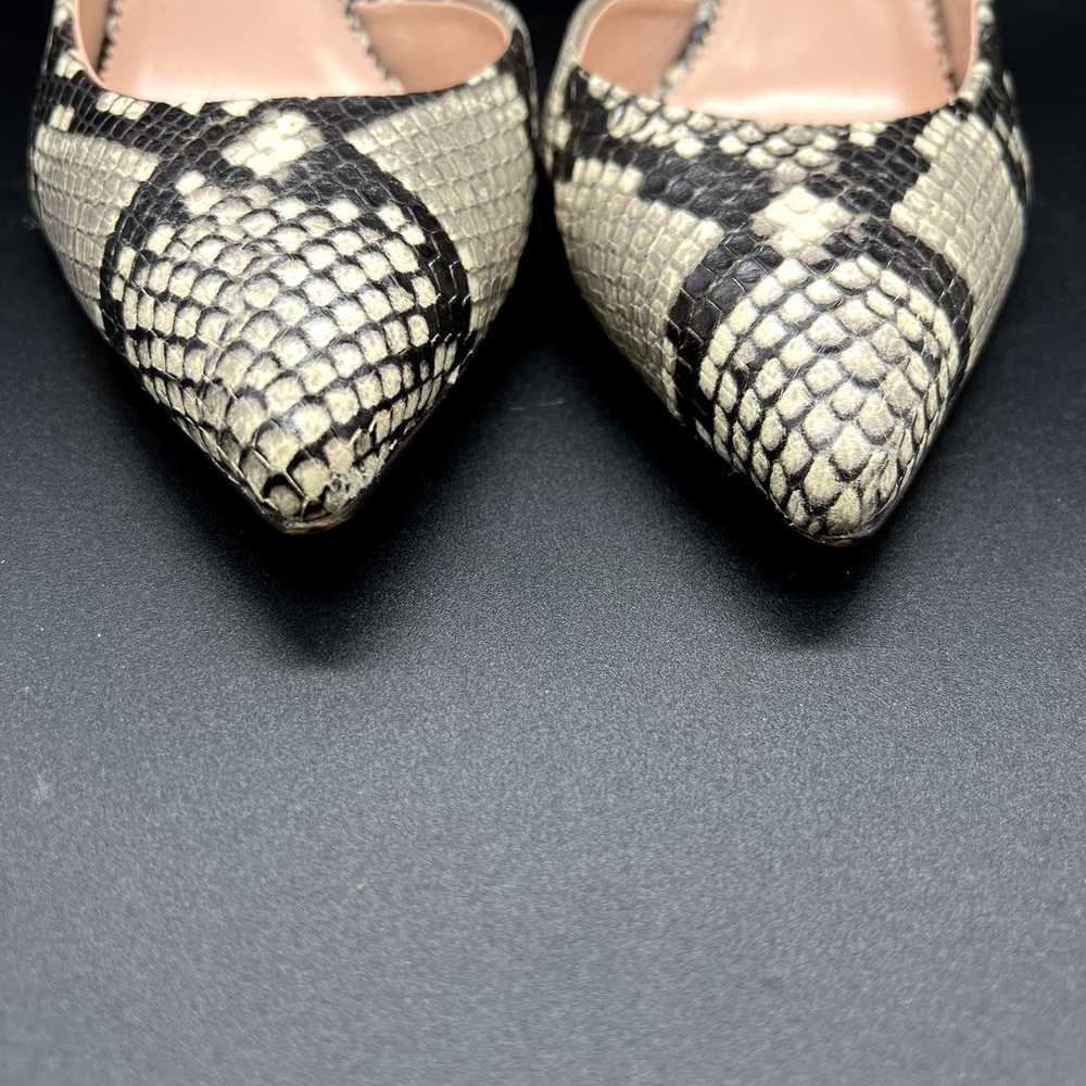 J. Crew Lucie Colette Pump Snakeskin D'orsay Poin… - image 4