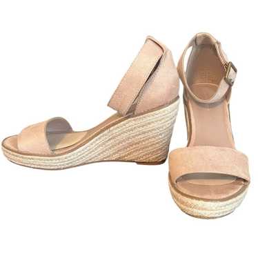 BANANA REPUBLIC Blush Tan Suede Wedge
Espadrilles… - image 1