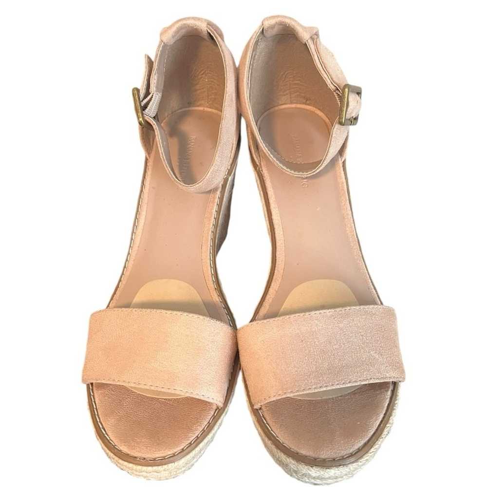 BANANA REPUBLIC Blush Tan Suede Wedge
Espadrilles… - image 2