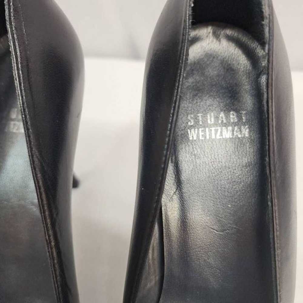 Stuart Weitzman Size 10 Idol Black Kid Leather Pu… - image 9