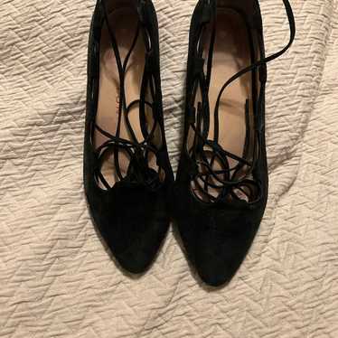 Sacha London Black Suede Shoes, Size 7.5