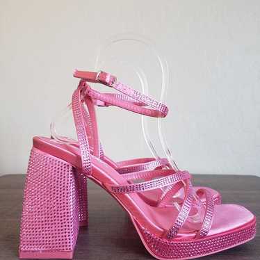 Barbie x Forever 21 Barbie Rhinestone Block Heels 