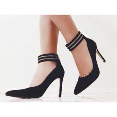 Banana Republic Black Suede Gayle Heel