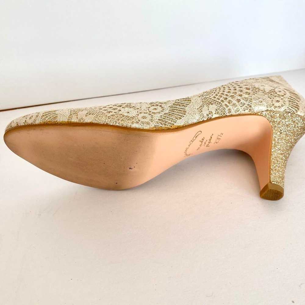 [Sofia Collection] Gold Lace Pumps - image 10