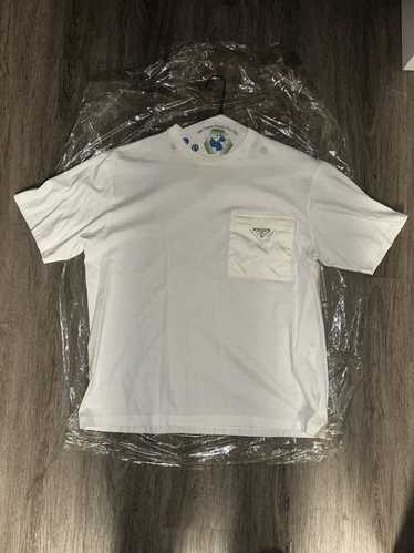 Prada Prada Re-Nylon triangle logo shirt