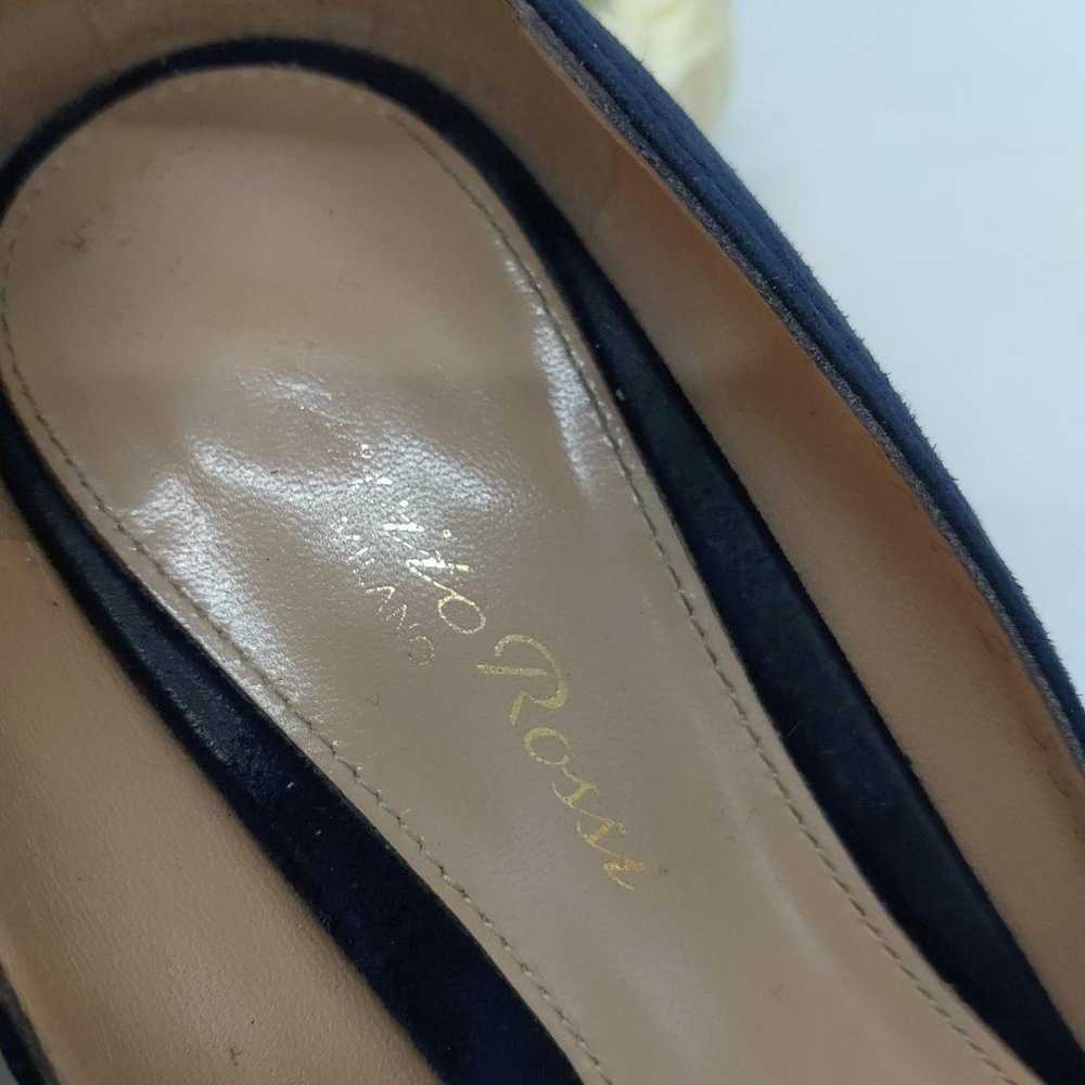 【2020】Gianvito Rossi Navy Suede Pumps Size 35.5 - image 3