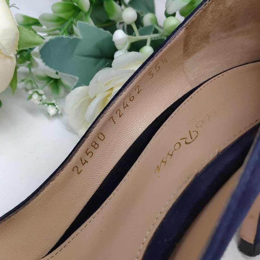 【2020】Gianvito Rossi Navy Suede Pumps Size 35.5 - image 5