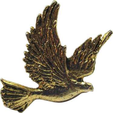 Vintage Gold Tone American Bald Eagle Patriotic La