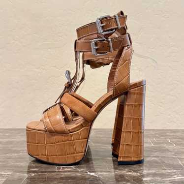 NEW Schutz Chantelle Platform Leather Sandal