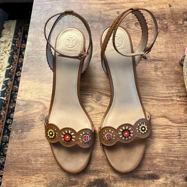 Tory Burch leather heeled sandals