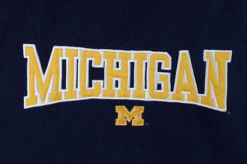 Vintage Vintage University of Michigan Fleece Hoo… - image 9