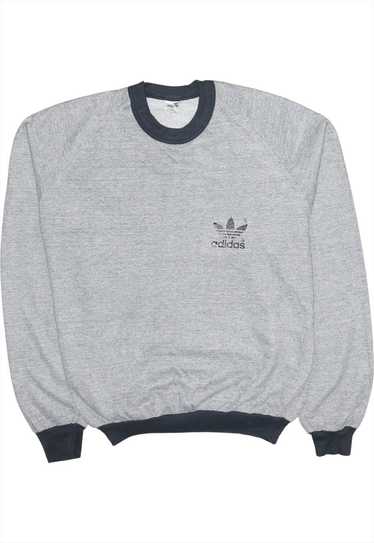 Vintage 90's Adidas Sweatshirt Heavyweight Crew N… - image 1