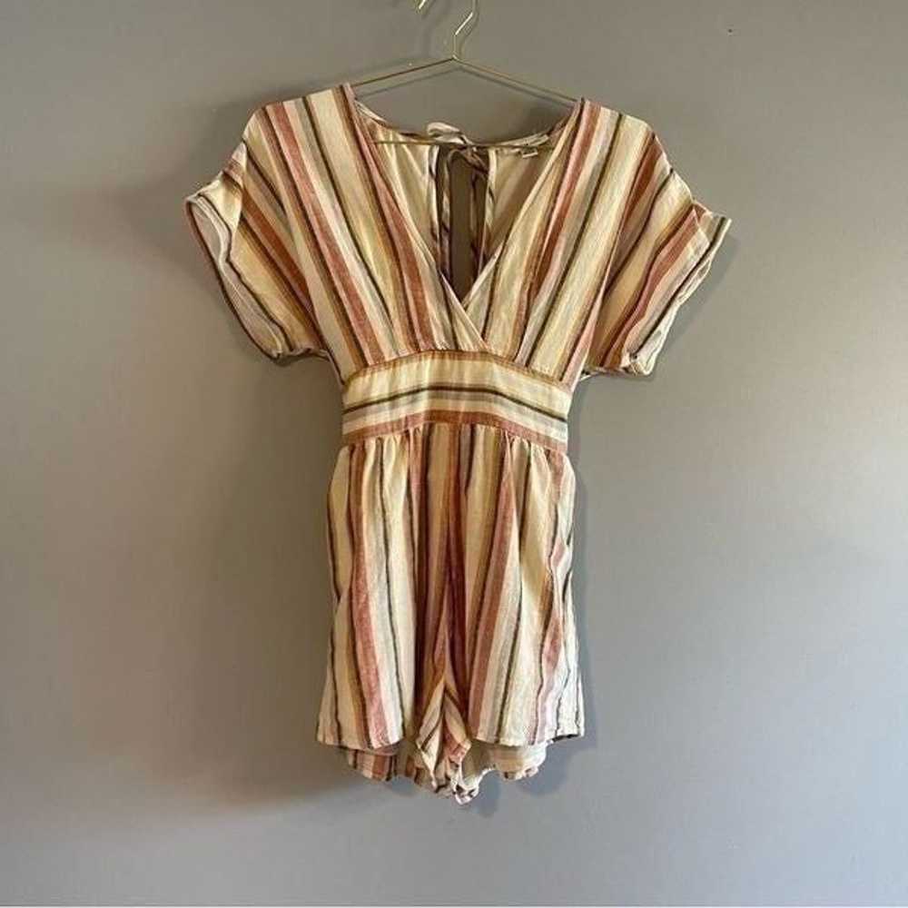 American Eagle Outfitters Linen Blend Striped Rom… - image 12