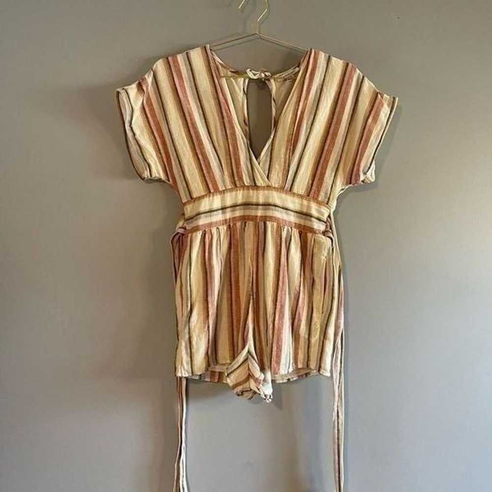 American Eagle Outfitters Linen Blend Striped Rom… - image 3