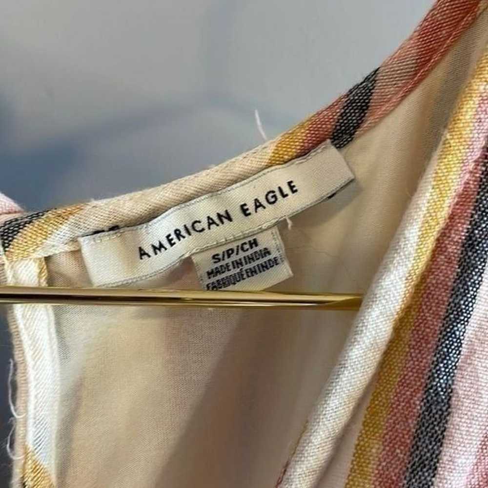 American Eagle Outfitters Linen Blend Striped Rom… - image 4