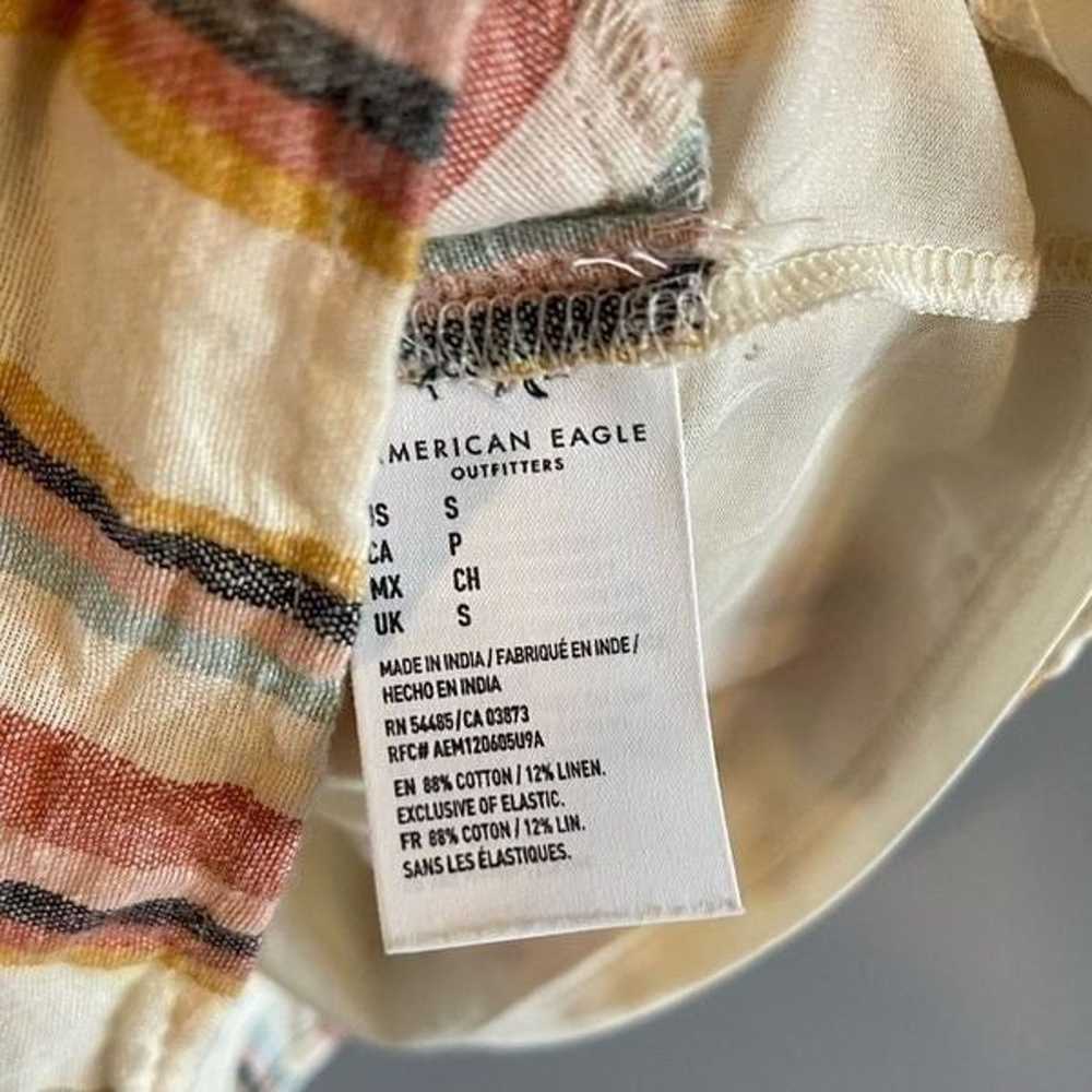 American Eagle Outfitters Linen Blend Striped Rom… - image 5