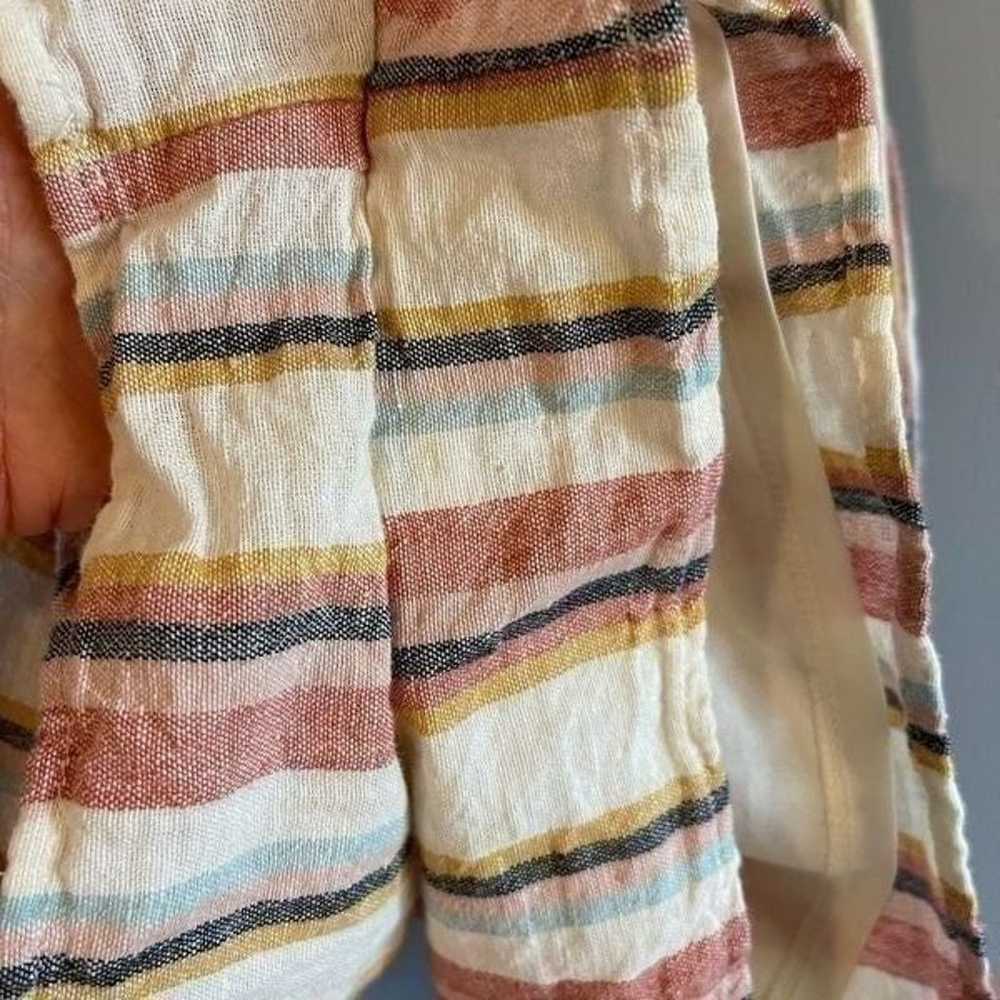 American Eagle Outfitters Linen Blend Striped Rom… - image 7