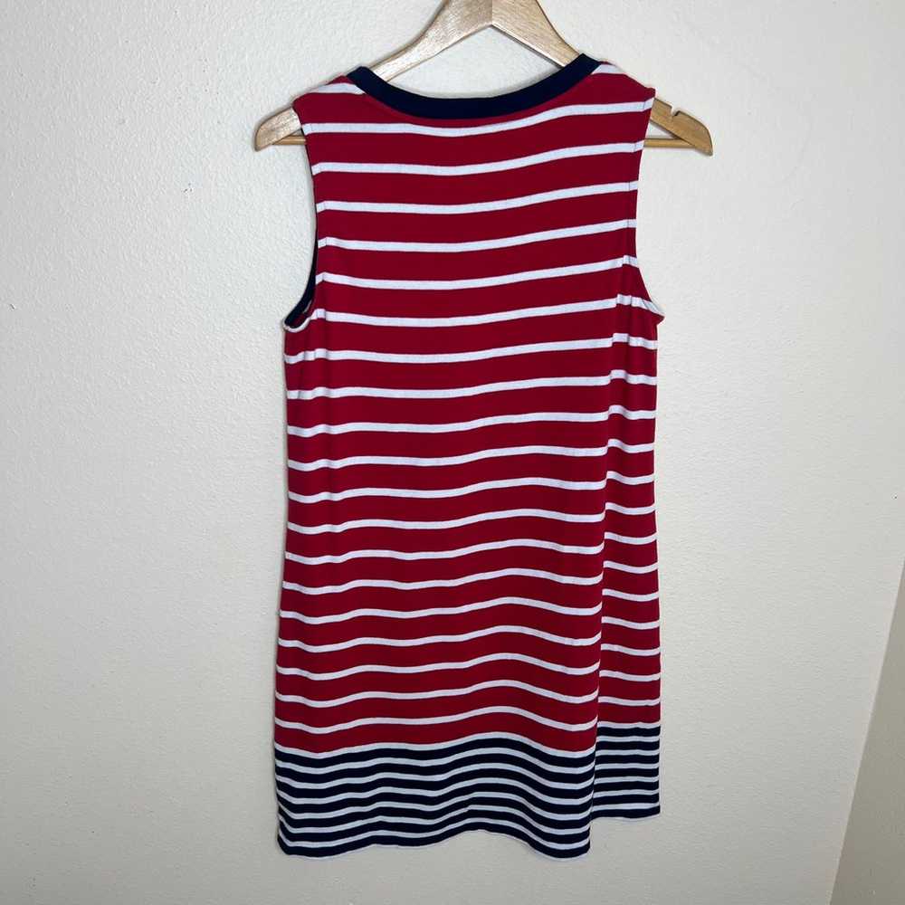 Talbots 100% Cotton Red White and Blue Stripe Sle… - image 4