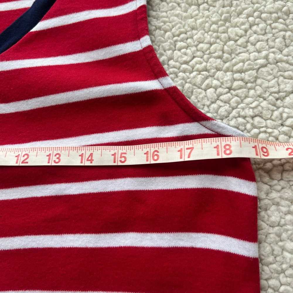 Talbots 100% Cotton Red White and Blue Stripe Sle… - image 8