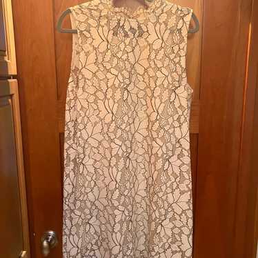 White lace shift dress