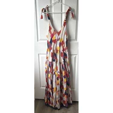 THML Mabli Multicolored Tiered Maxi Dress Size Me… - image 1