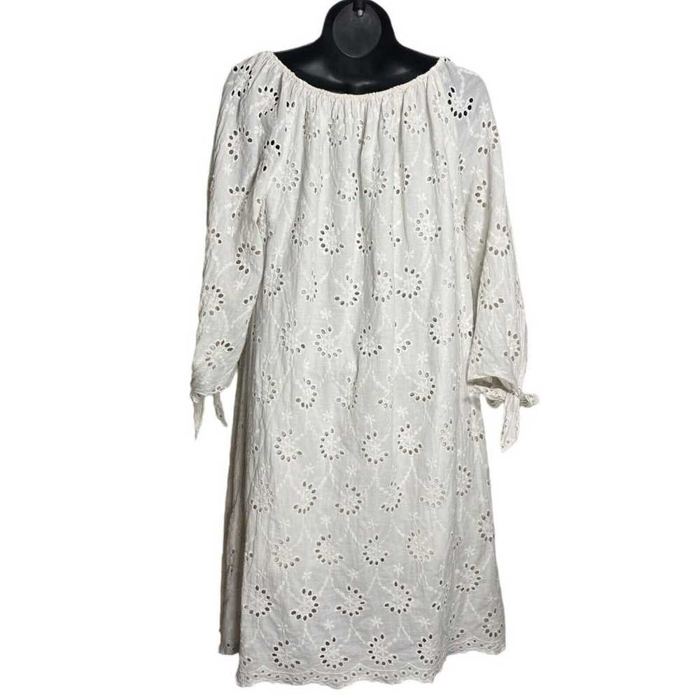 Valentina Naldi Dress Womens Medium Eyelet Romant… - image 2