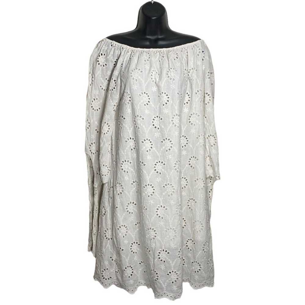 Valentina Naldi Dress Womens Medium Eyelet Romant… - image 3