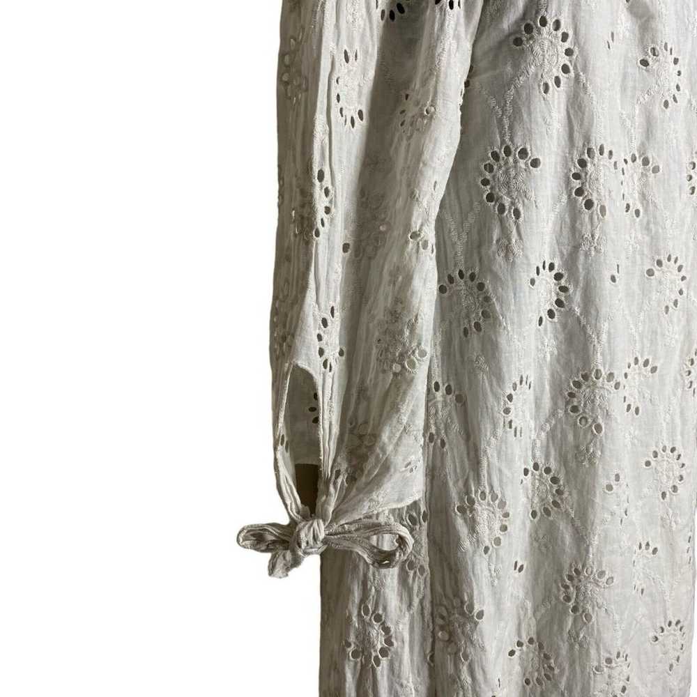 Valentina Naldi Dress Womens Medium Eyelet Romant… - image 4