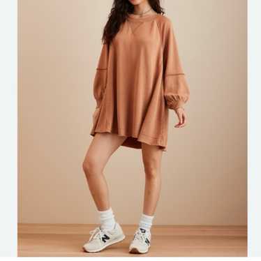 AE Long Sleeve Fleece Babydoll Dress