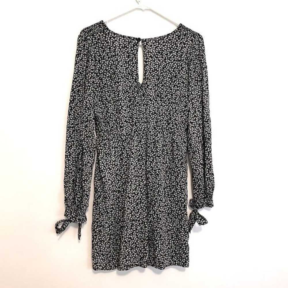 WILD FABLE Black White Long Sleeve Tie Sleeve Min… - image 8