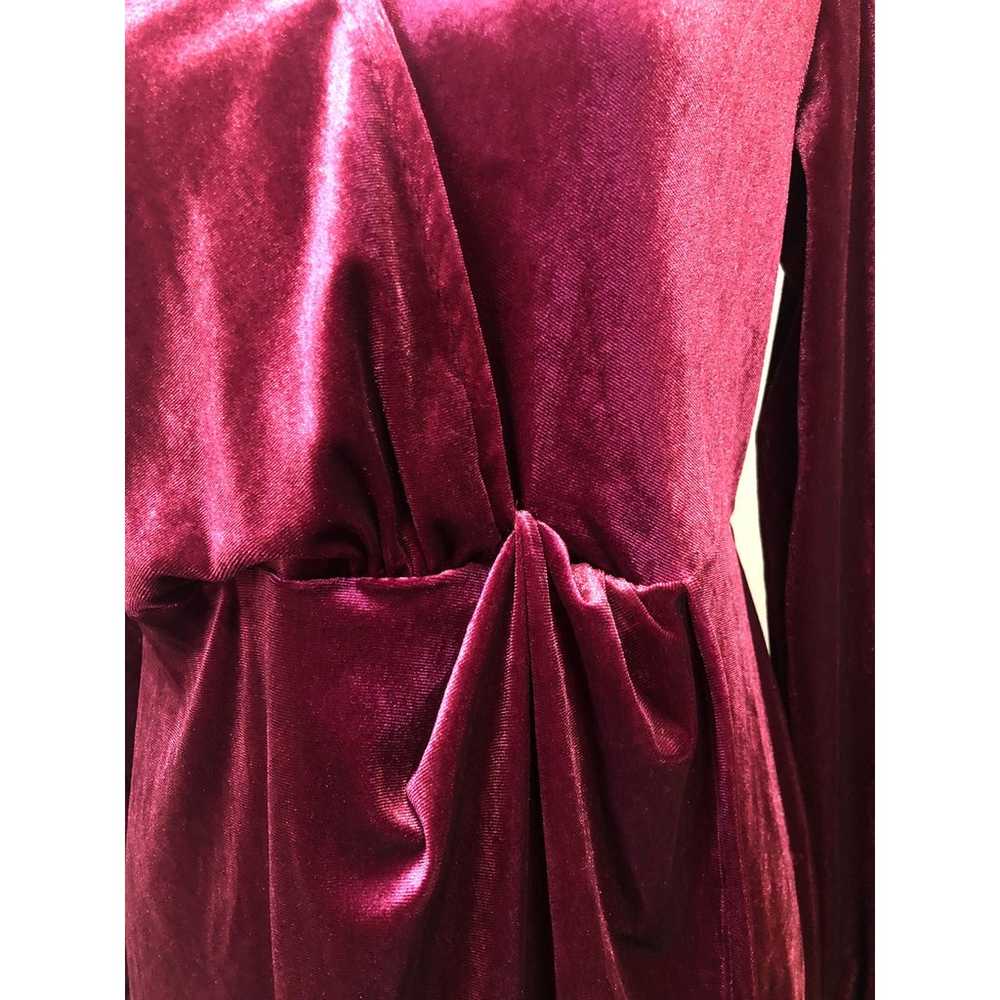 A New Day Holiday Wrap Dress Velvet Red Long Slee… - image 10