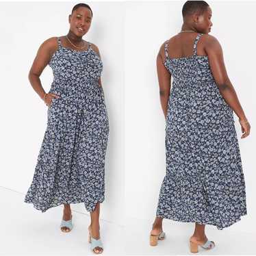 Lane Bryant Sweetheart-Neck Tiered Maxi Dress Burs