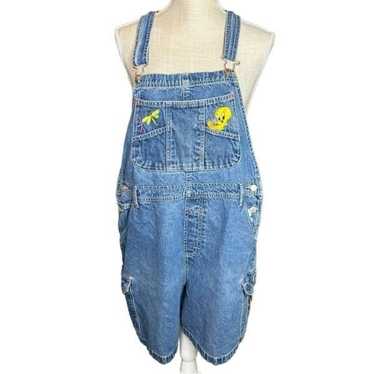 Vintage Looney Tunes Tweety Bird Shortalls