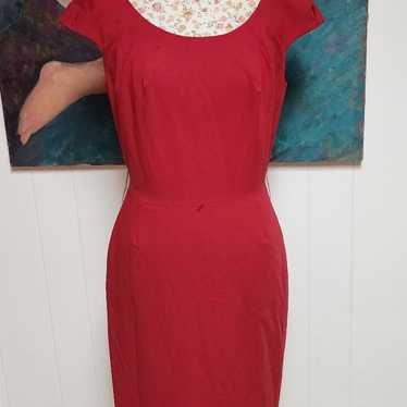 Tahari red dress by Arthur S. Levine