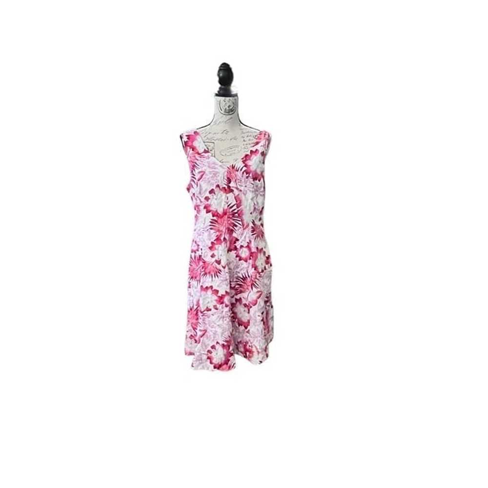 LANDS' END FLORAL PRINT LINEN SUN DRESS Size 12 F… - image 12