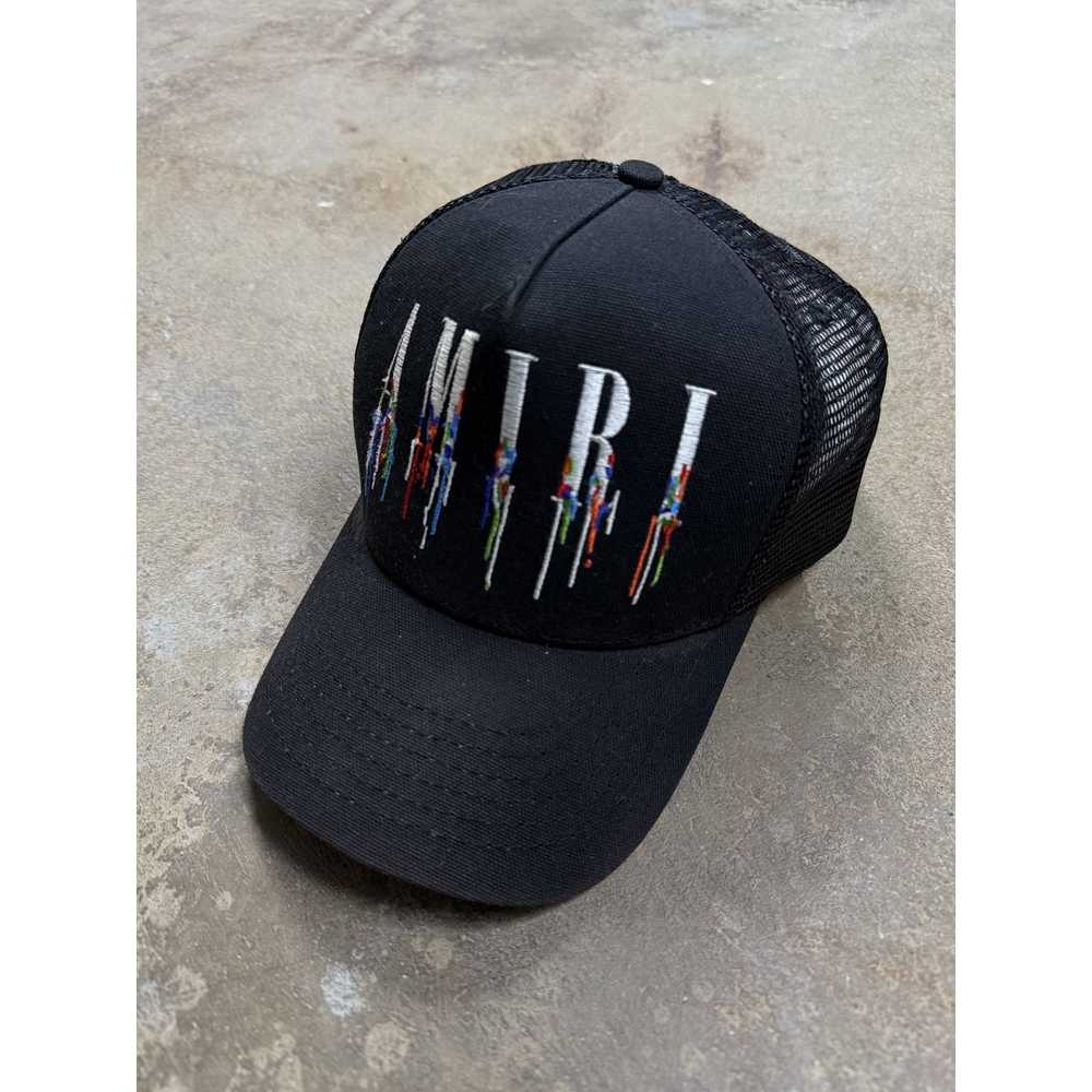 Amiri Amiri Paint Drip Trucker Black Used OSFM - image 1