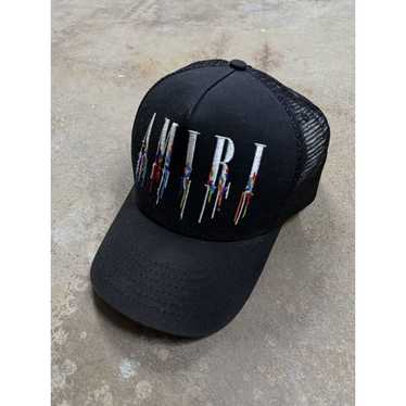 Amiri Amiri Paint Drip Trucker Black Used OSFM - image 1