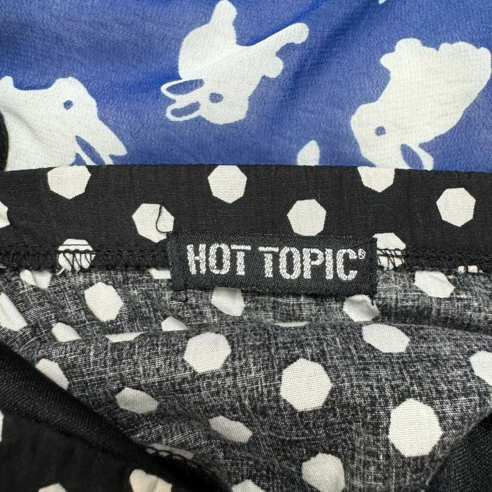 HOT TOPIC Blue Bunny & Polka Dot Retro Style Slip… - image 6