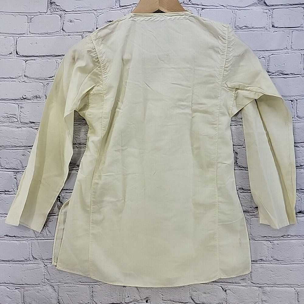 Vintage Top Kurta Cream XS Unisex Handmade - image 9