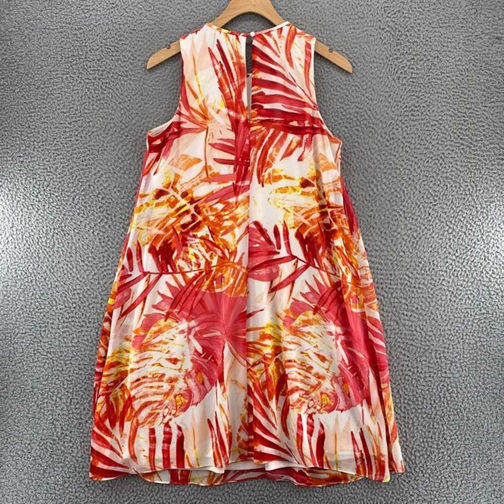 Calvin Klein Dress Womens 6 Orange Multi Fern Flo… - image 3