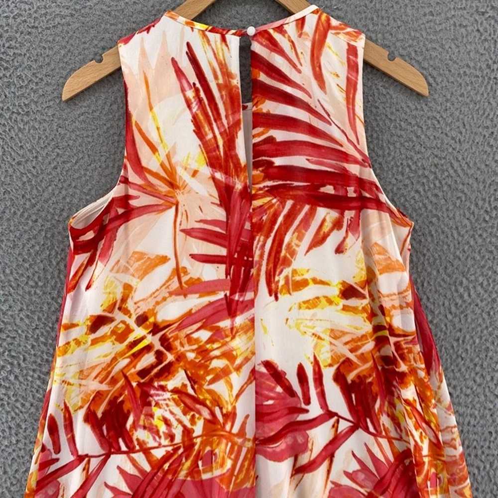 Calvin Klein Dress Womens 6 Orange Multi Fern Flo… - image 4