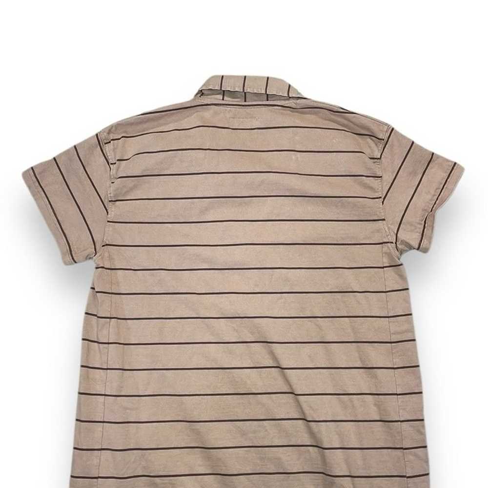 PACT Pinstripe Collared Polo Dress Cotton - Peach… - image 8