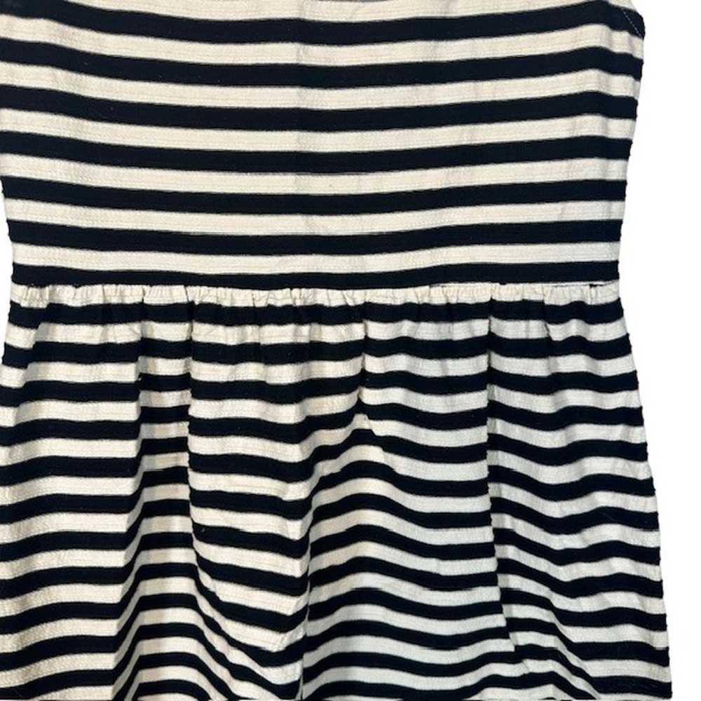 Maison Jules Navy Blue & White Striped Lace Appli… - image 5