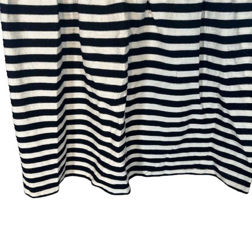 Maison Jules Navy Blue & White Striped Lace Appli… - image 6