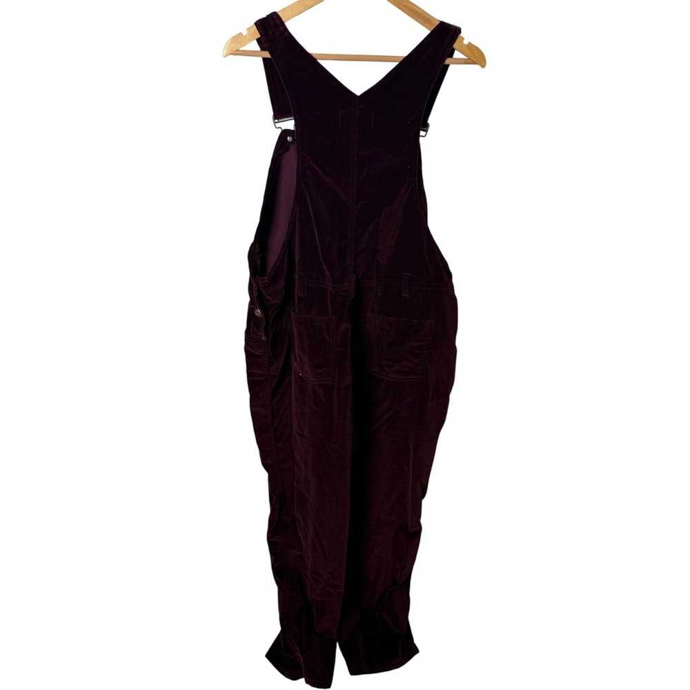 Vintage REAL Comfort Velvet Overalls Women 14 Bur… - image 3