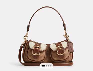 Coach Coach Ashton Baguette Bag In Signature Canv… - image 1