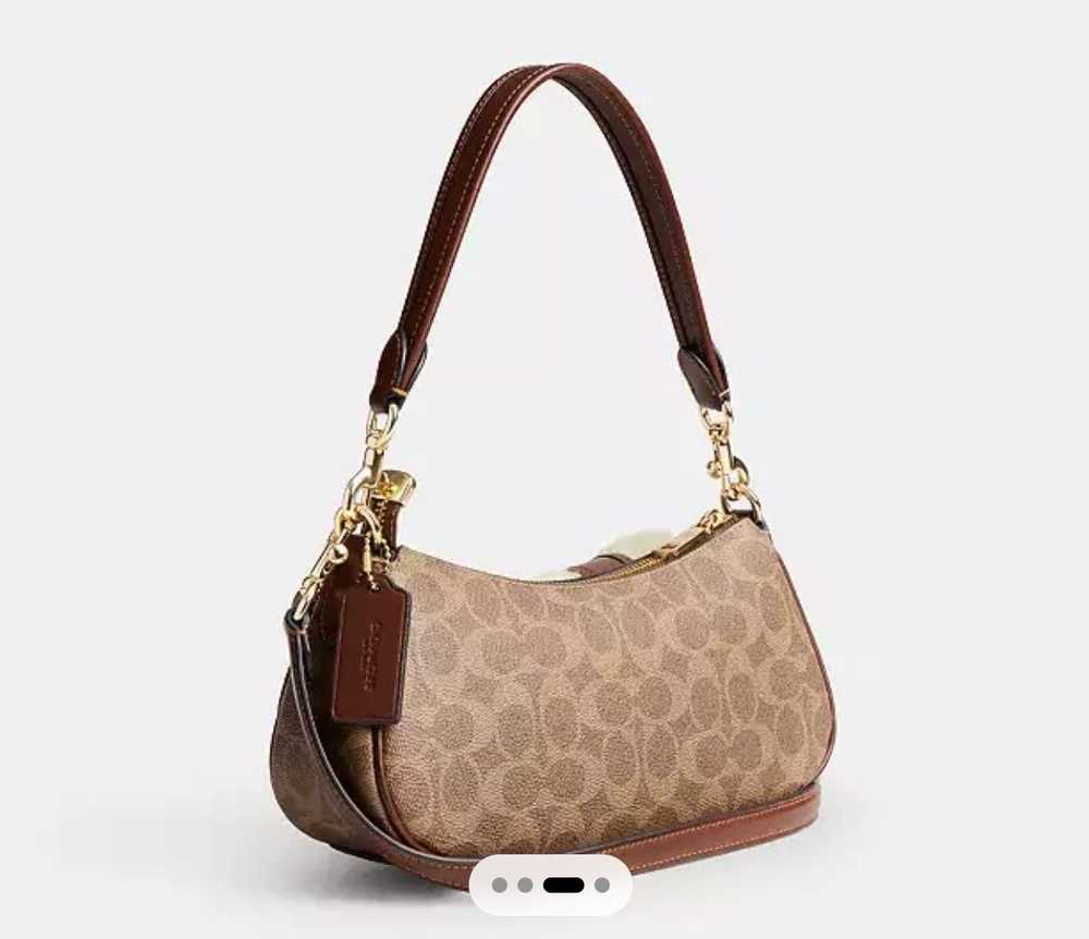 Coach Coach Ashton Baguette Bag In Signature Canv… - image 4