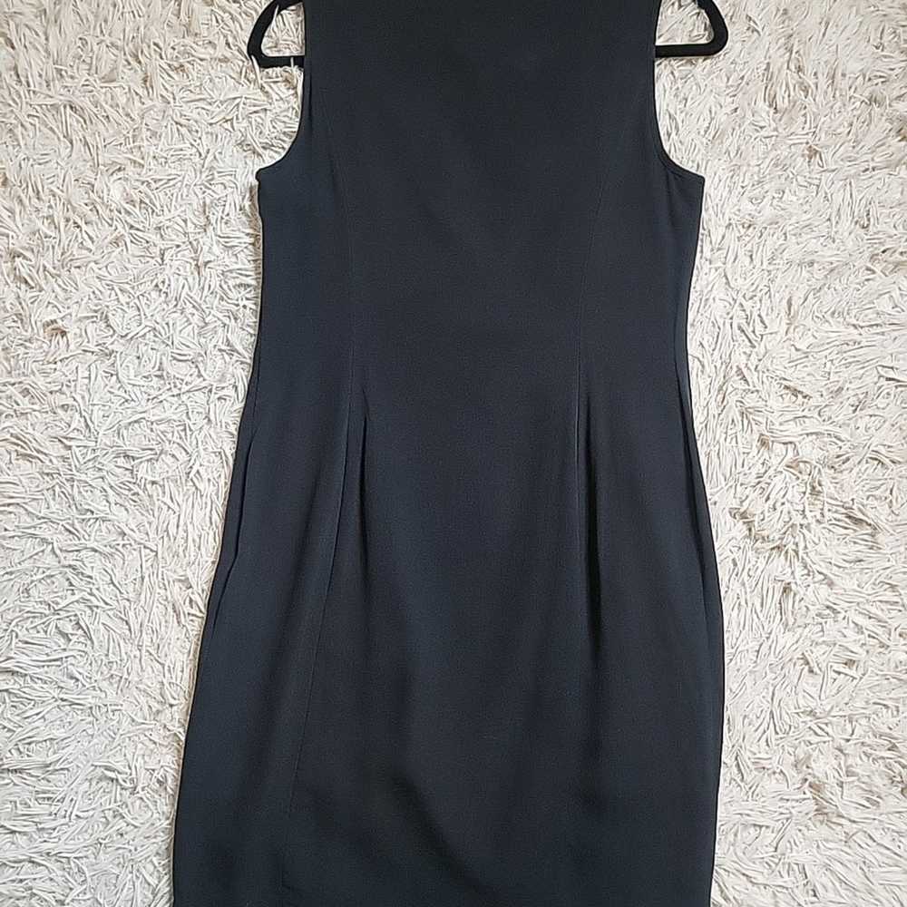 Taylor Black Dress LBD Sleeveless Ruched Detail C… - image 10