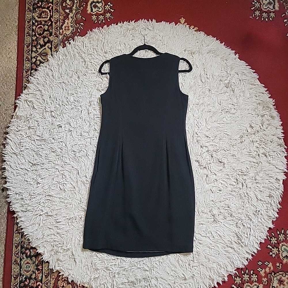 Taylor Black Dress LBD Sleeveless Ruched Detail C… - image 7