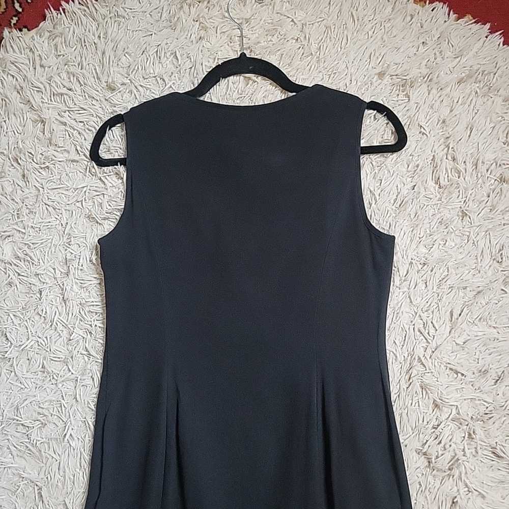 Taylor Black Dress LBD Sleeveless Ruched Detail C… - image 8